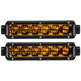 Faro antiniebla RIGID Industries de 6" SR-Series con certificación SAE - Negro con luz amarilla
