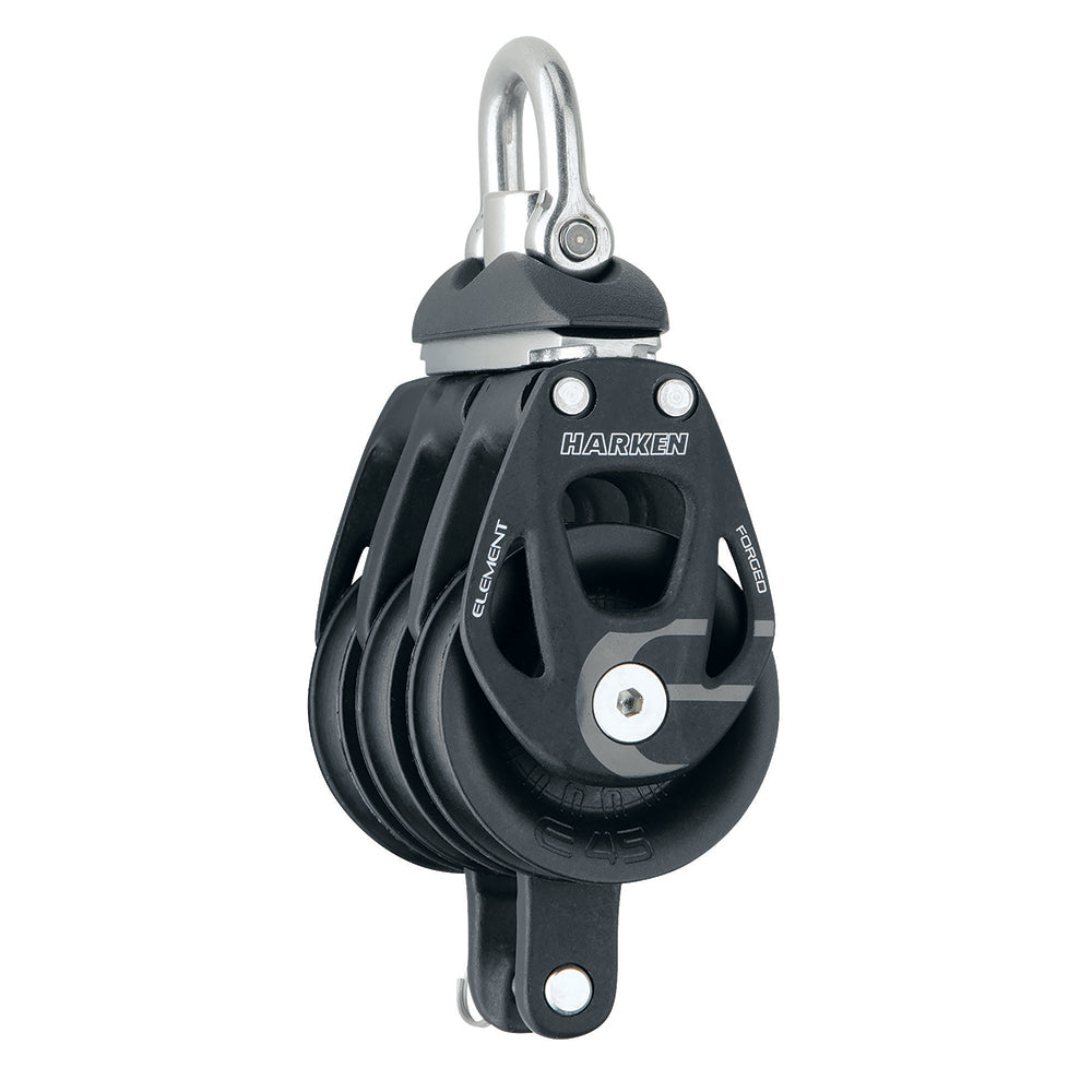 Motón triple Harken de 45 mm con giratorio y gaza
