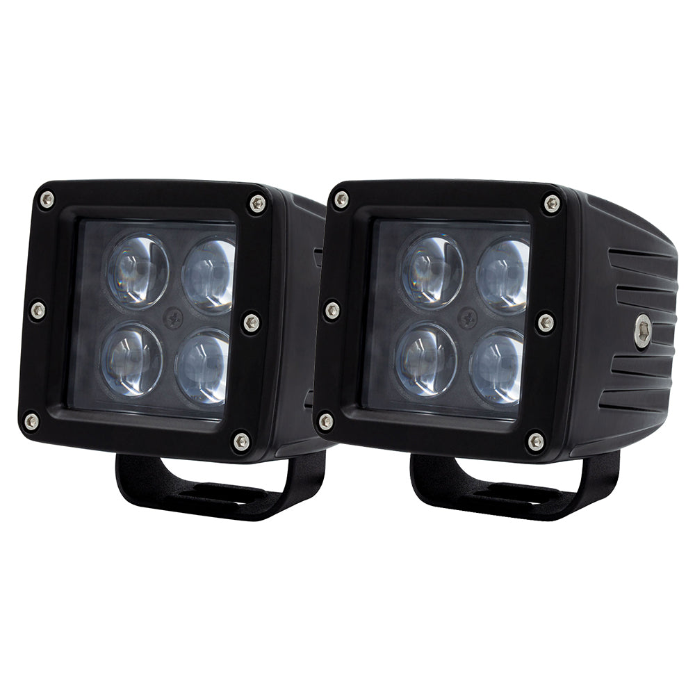 HEISE Luz de cubo LED de 3" y 4 luces - Paquete de 2