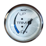 Indicador de compensación (Trim) Faria Chesapeake White SS de 2" para motores Honda