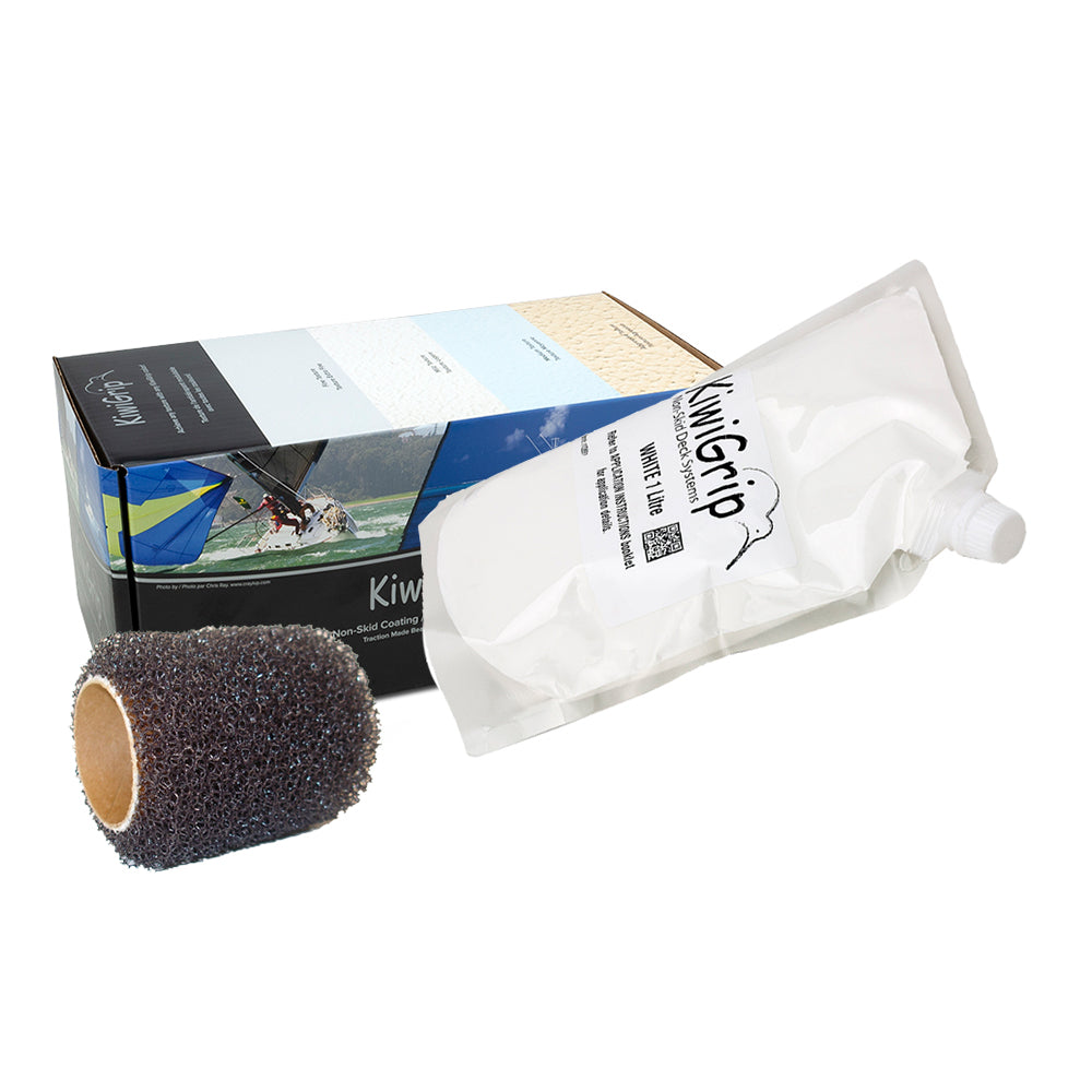Bolsa de 1 litro de KiwiGrip - Blanco con rodillo de 4"