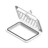 Escotilla marina rectangular de triple cierre Sea-Dog - 10" x 14" - Blanca