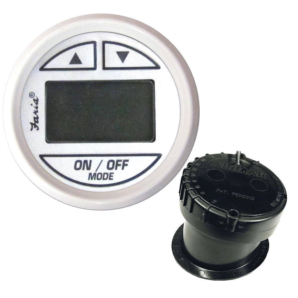 Sonda de profundidad Faria Dress White de 2" con transductor de casco