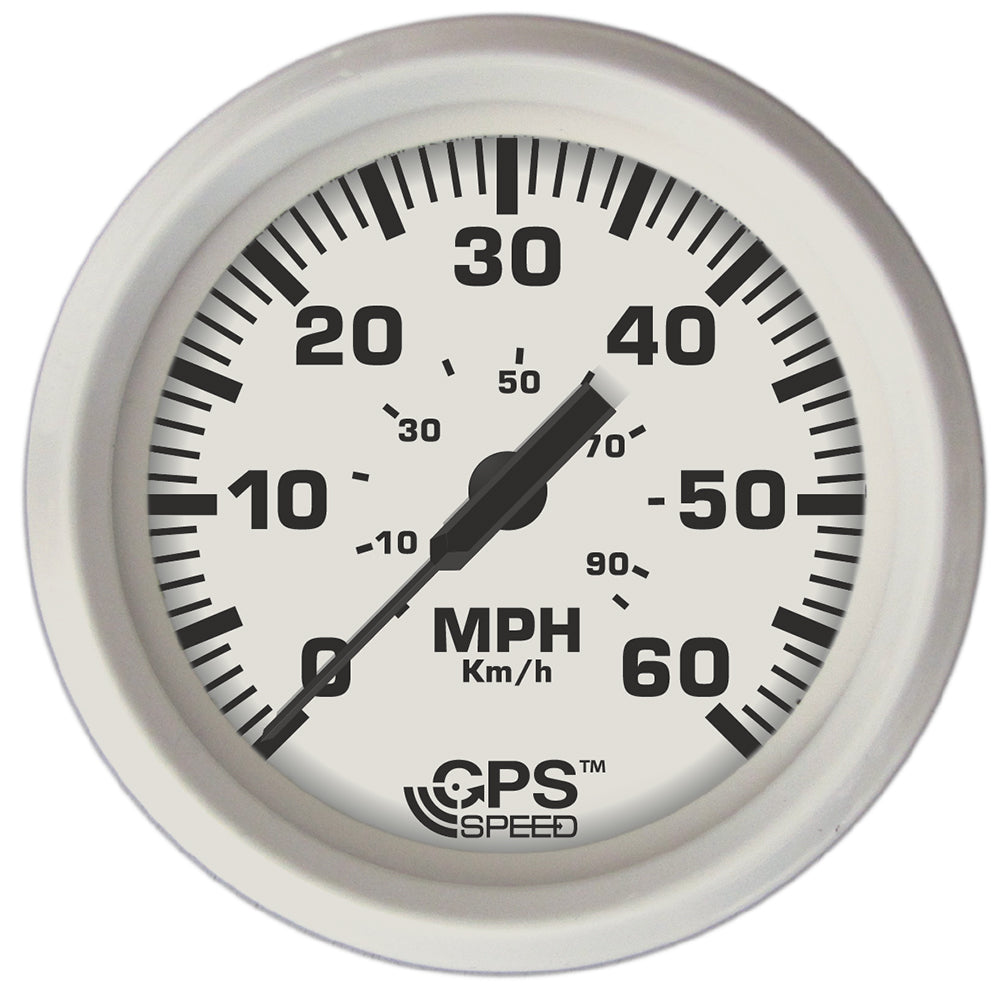 Velocímetro GPS Faria Dress White de 4" - 60 MPH