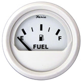 Indicador de nivel de combustible Faria Dress White de 2" (métrico)