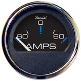 Amperímetro Faria Chesapeake Black de 2" (-60 a +60 AMPS)
