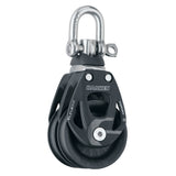 Bloque doble Harken de 60 mm con elemento de aluminio y giratorio