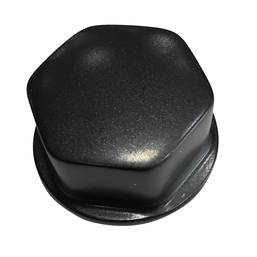 Tuerca central decorativa Schmitt Marine negra con base de 1/2" y 5/8" M12 para volantes de fundición