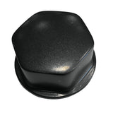 Tuerca central decorativa Schmitt Marine negra con base de 1/2" y 5/8" M12 para volantes de fundición
