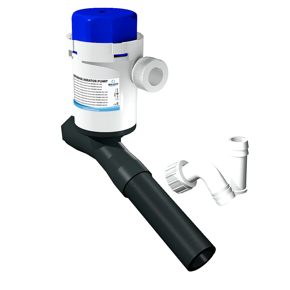 Bomba aireadora de cartucho Albin Group - 750 GPH - 12V - Angular