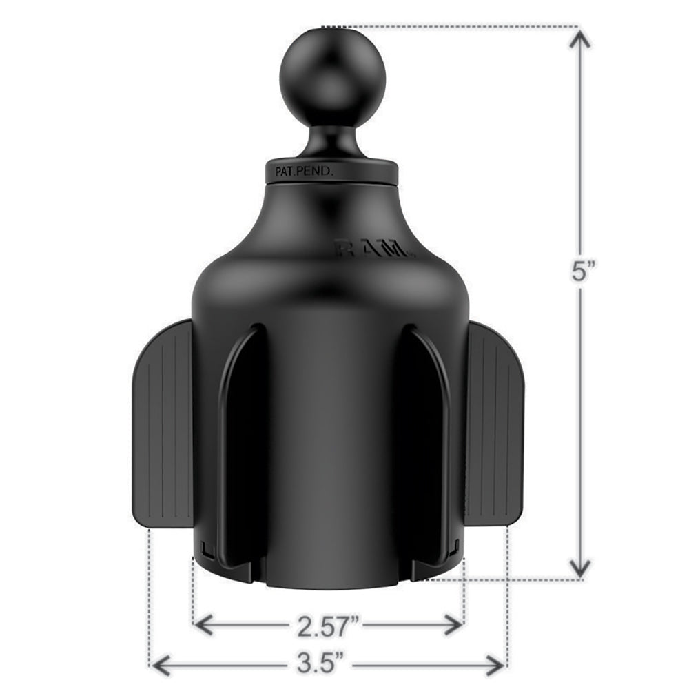 RAM Mount RAM® X-Grip® f/7"-8" Tablets w/RAM® Stubby™ Cup Holder Base