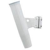 Soporte para caña de pescar vertical con abrazadera C.E. Smith de aluminio, 1-5/16" DE, acabado en pintura en polvo blanca con funda