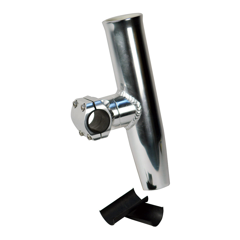 Portacañas ajustable de montaje central C. E. Smith, aluminio, 7/8" o 1" con manguito y llave hexagonal