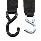 Correas de amarre retráctiles Camco - 2" de ancho, 6' con ganchos dobles