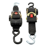 Correas de amarre retráctiles Camco - 2" de ancho, 6' con ganchos dobles