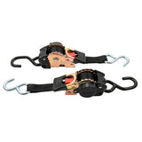 Correas de amarre retráctiles Camco - 1" de ancho, 6' con ganchos dobles