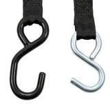 Correas de amarre retráctiles Camco - 1" de ancho, 6' con ganchos dobles