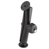 Soporte de doble rótula RAM® con perilla de bloqueo con llave de RAM Mount
