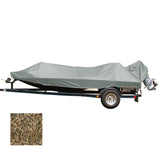 Funda para embarcación Carver Performance Poly-Guard con ajuste a medida para botes de pesca tipo Jon de 15.5' - Shadow Grass