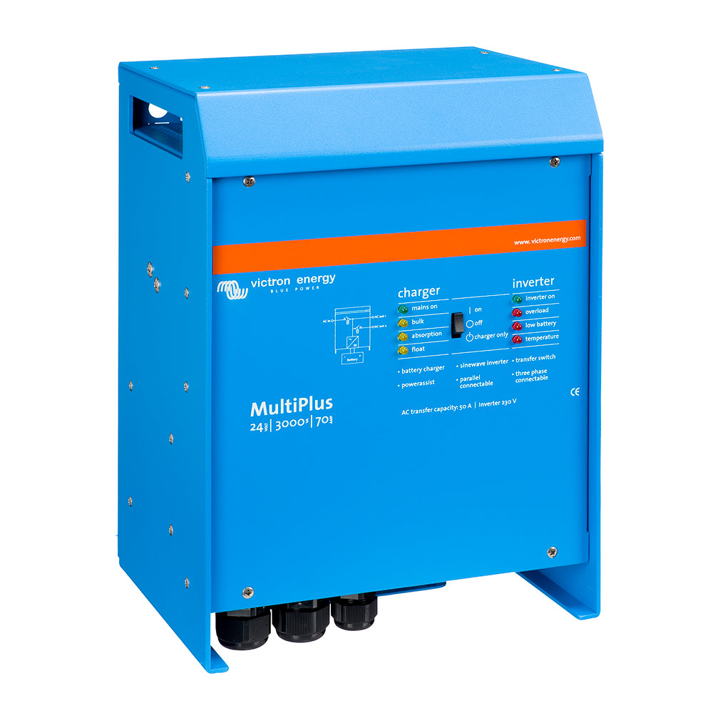 Inversor/Cargador Victron Multiplus 24V CC - 3000W - 120V CA con cargador de batería de 70A - Interruptor de transferencia de 50A (Certificación UL)