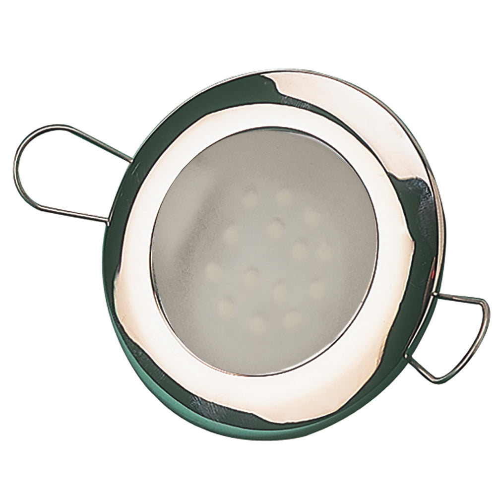 Luz LED de techo Sea-Dog 2-7/16" - Acabado cepillado - 60 lúmenes - Lente esmerilada - Acero inoxidable 304 estampado