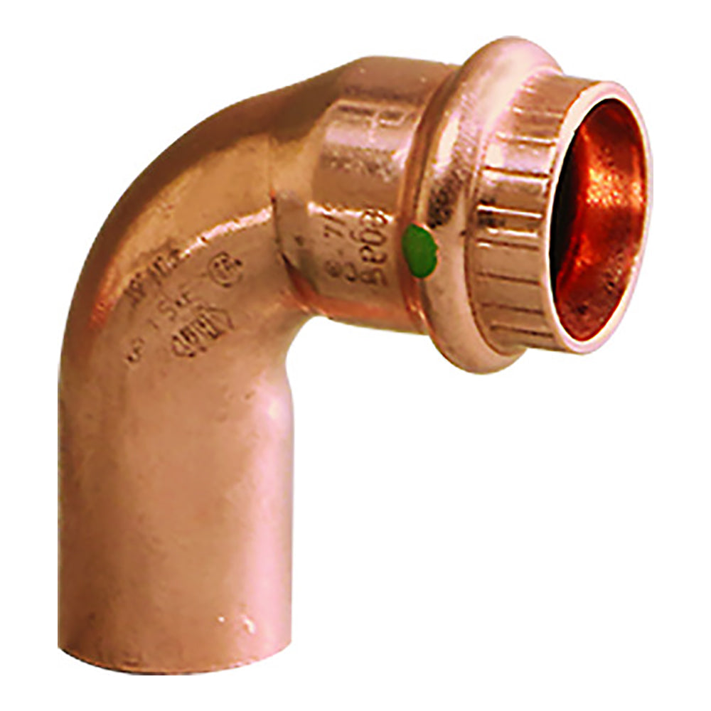 Codo de cobre de 90° Viega ProPress de 2" - Conexión calle/prensa - Tecnología Smart Connect