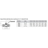 Válvula de bola de bronce sin plomo Viega ProPress de 3/4" con vástago de acero inoxidable - Conexión de doble prensado - Tecnología Smart Connect