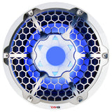 Subwoofer DS18 HYDRO de 10" con luces RGB - 600W - Blanco