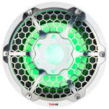 Subwoofer DS18 HYDRO de 10" con luces RGB - 600W - Blanco