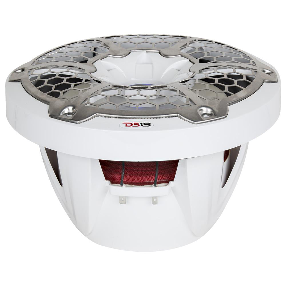 Subwoofer DS18 HYDRO de 10" con luces RGB - 600W - Blanco