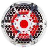 Subwoofer DS18 HYDRO de 10" con luces RGB - 600W - Blanco