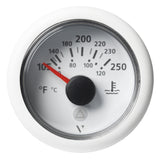 Indicador de temperatura Veratron ViewLine de 52 mm (2-1/16"), 105 °F a 250 °F - Esfera/bisel blanco