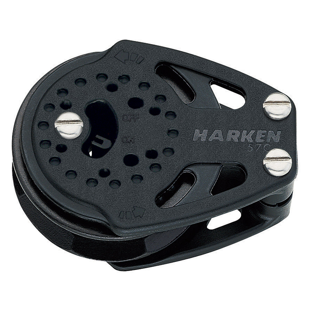 Bloque de polea con carraca Carbo de 57 mm de Harken, montaje en cara