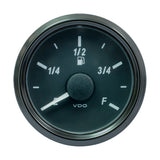 Indicador de nivel de combustible VDO SingleViu 52 mm (2-1/16") - Escala E/F - 0-180 ohmios