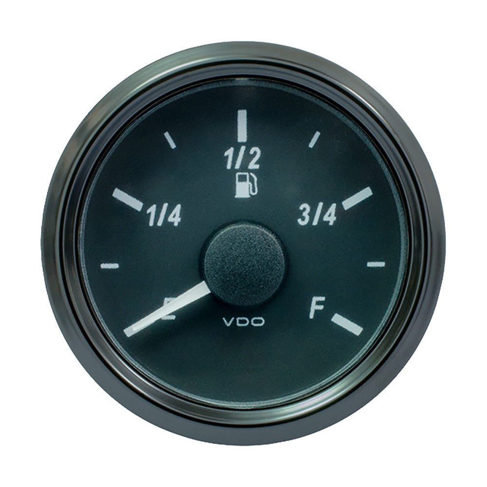Indicador de nivel de combustible VDO SingleViu de 52 mm (2-1/16") - Escala E/F 240-33 Ohm