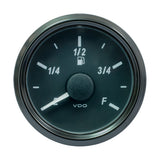 Indicador de nivel de combustible VDO SingleViu de 52 mm (2-1/16") - Escala E/F - 0-90 ohmios