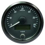Tacómetro VDO SingleViu de 80 mm (3-1/8") - 6,000 RPM