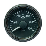 Manómetro de presión de transmisión VDO SingleViu 52mm (2-1/16") - 500 PSI - 0-4.5V