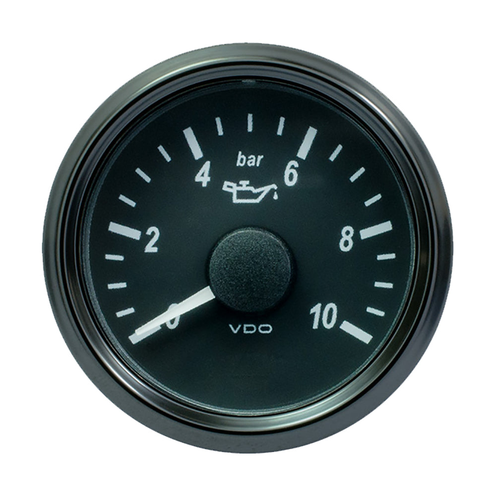 Manómetro de presión de aceite VDO SingleViu 52mm (2-1/16") - 10 Bar - 0-4.5V