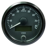 Tacómetro VDO SingleViu de 80 mm (3-1/8") - 8000 RPM