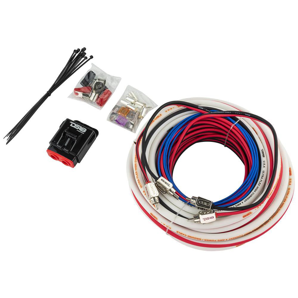 Kit de instalación de amplificador náutico DS18 - 4GA