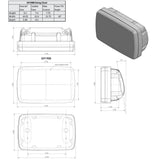 NavPod SailPod precortado para Garmin echoMAP Plus 92sv, 93sv, 94sv y 95sv para soporte de 9.5″ de ancho