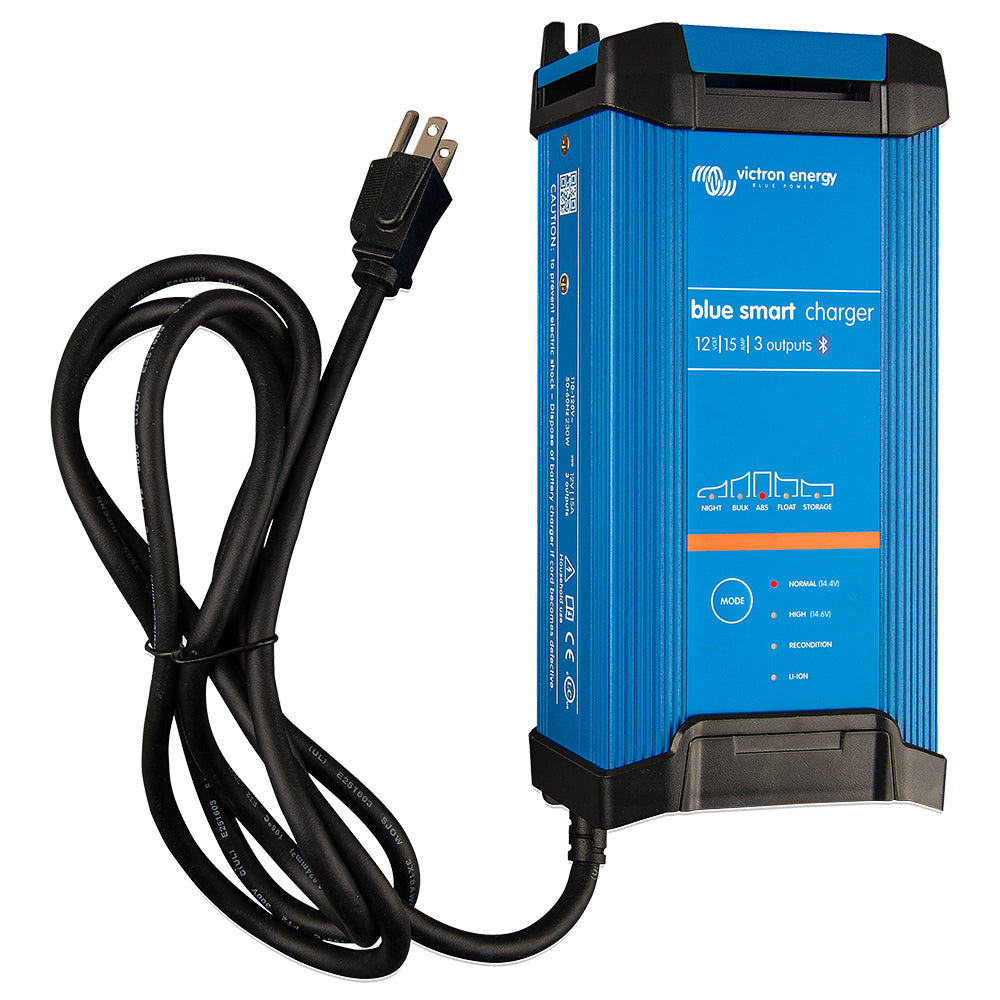 Cargador Victron Blue Smart IP22 12VCC 15A de 3 salidas 120V - Montaje en seco