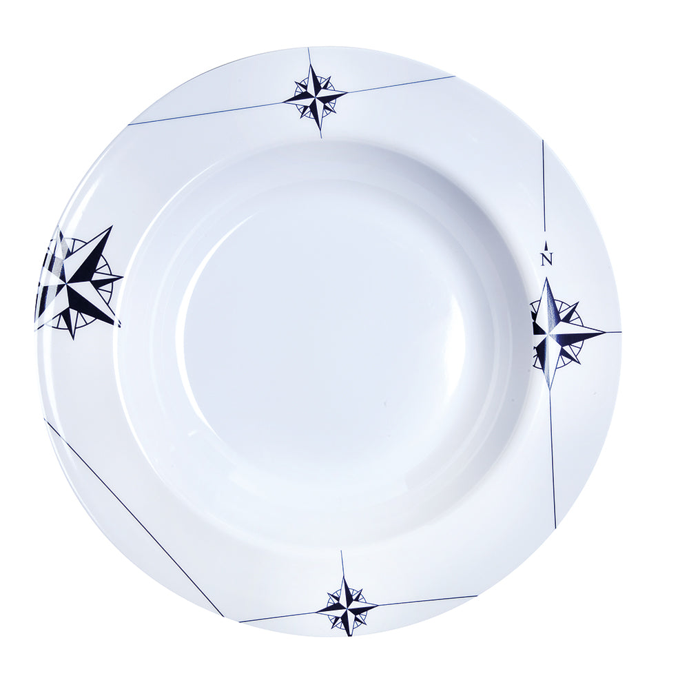 Plato hondo de melamina Marine Business, redondo - NORTHWIND - 22,5 cm, juego de 6 unidades