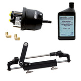 Sistema de dirección hidráulica para fueraborda Uflex HYCO 1.1 de montaje frontal hasta 175HP - Incluye bomba UP20 FM, 2 cuartos de galón de aceite y cilindro UC95-OBF