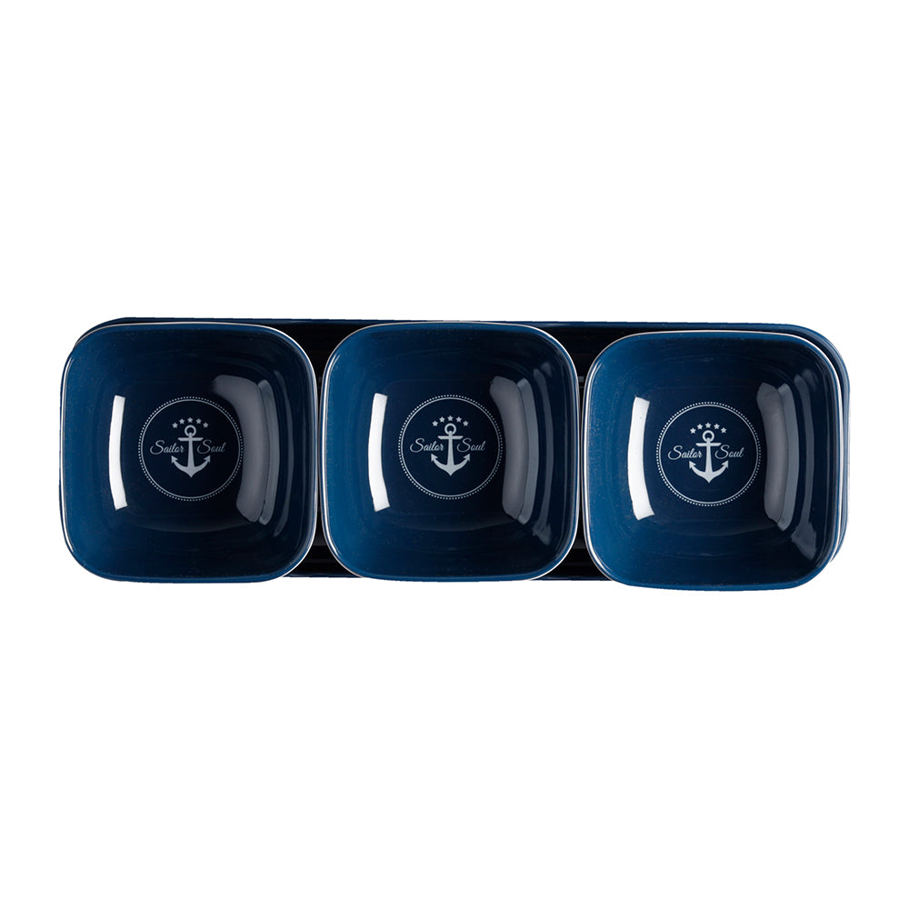 Set de aperitivo de melamina Marine Business - SAILOR SOUL - Set de 4 piezas