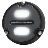 Luz subacuática Hella Marine Apelo A1 azul/blanca - 1800 lúmenes - Carcasa negra - Lente color carbón