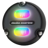 Luz subacuática Hella Marine Apelo A1 RGB - 1800 lúmenes - Carcasa negra - Lente color carbón