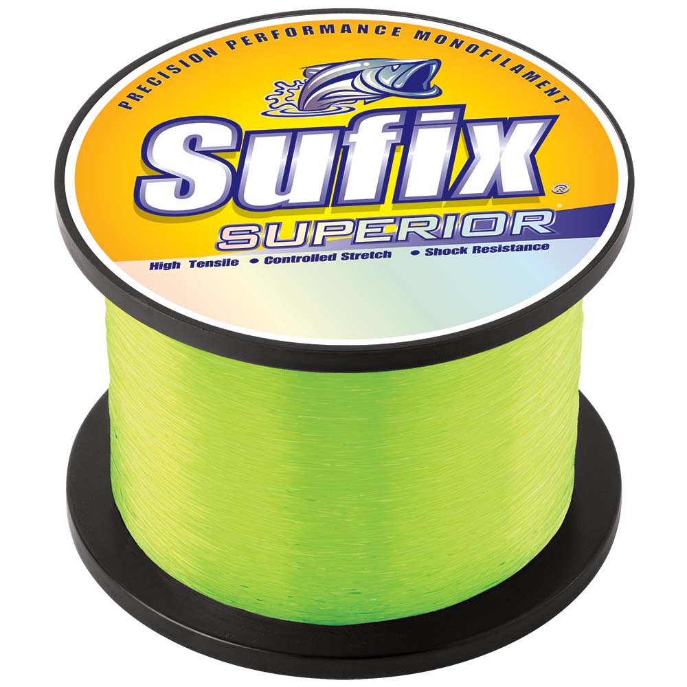 Monofilamento Sufix Superior Hi-Vis Yellow - 100lb - 2405 yardas