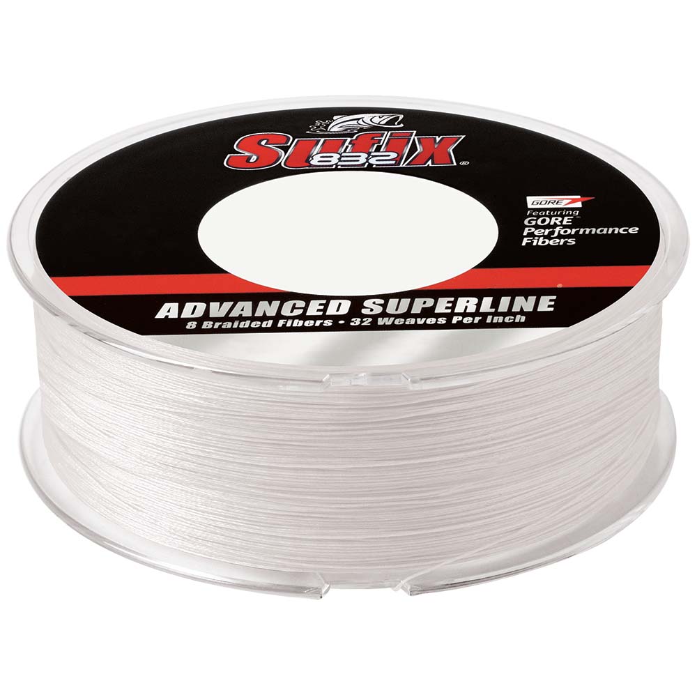 Línea trenzada Sufix 832® Advanced Superline® - 15 lb - Ghost - 600 yardas